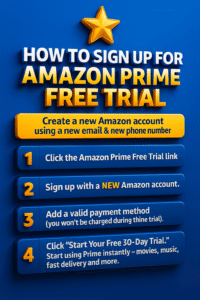 How to Get 30 Days Amazon Prime Free Trial 2025